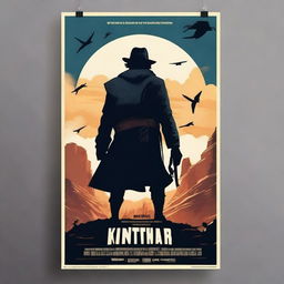 Create a captivating film poster with a dynamic and eye-catching design