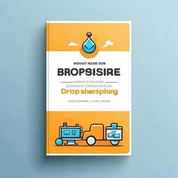 A detailed and engaging book cover for 'How to Start a Dropshipping For Free - The Ultimate Guide'