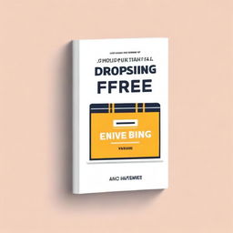 A detailed and engaging book cover for 'How to Start a Dropshipping For Free - The Ultimate Guide'