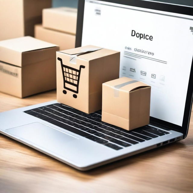 Create an image that represents the concept of starting a drop shipping business for free