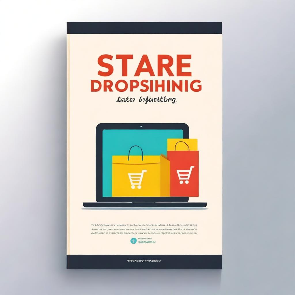 Design an ebook cover with the title 'Start Dropshipping For Free'