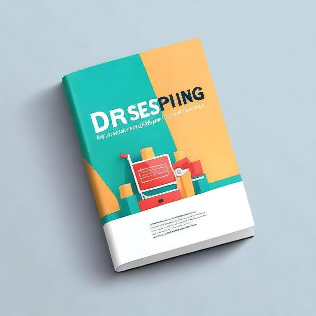 Design an ebook cover with the title 'Start Dropshipping For Free'