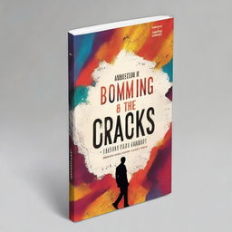 Design a captivating book cover for a book titled 'Booming In The Cracks'