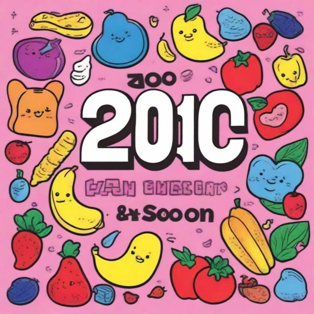 A charmingly vibrant book cover for '200 Cute & Simple Epic Coloring Collection' with the subtitle 'Bold & Easy Coloring Book'