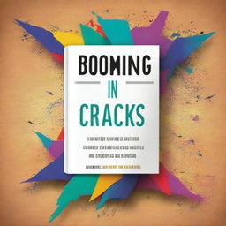 Design a book cover titled 'Booming in the cracks: Reframing challenges for unstoppable progress'