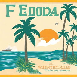 Design a compelling book cover that captures the essence of Florida's literary heritage and diverse culture