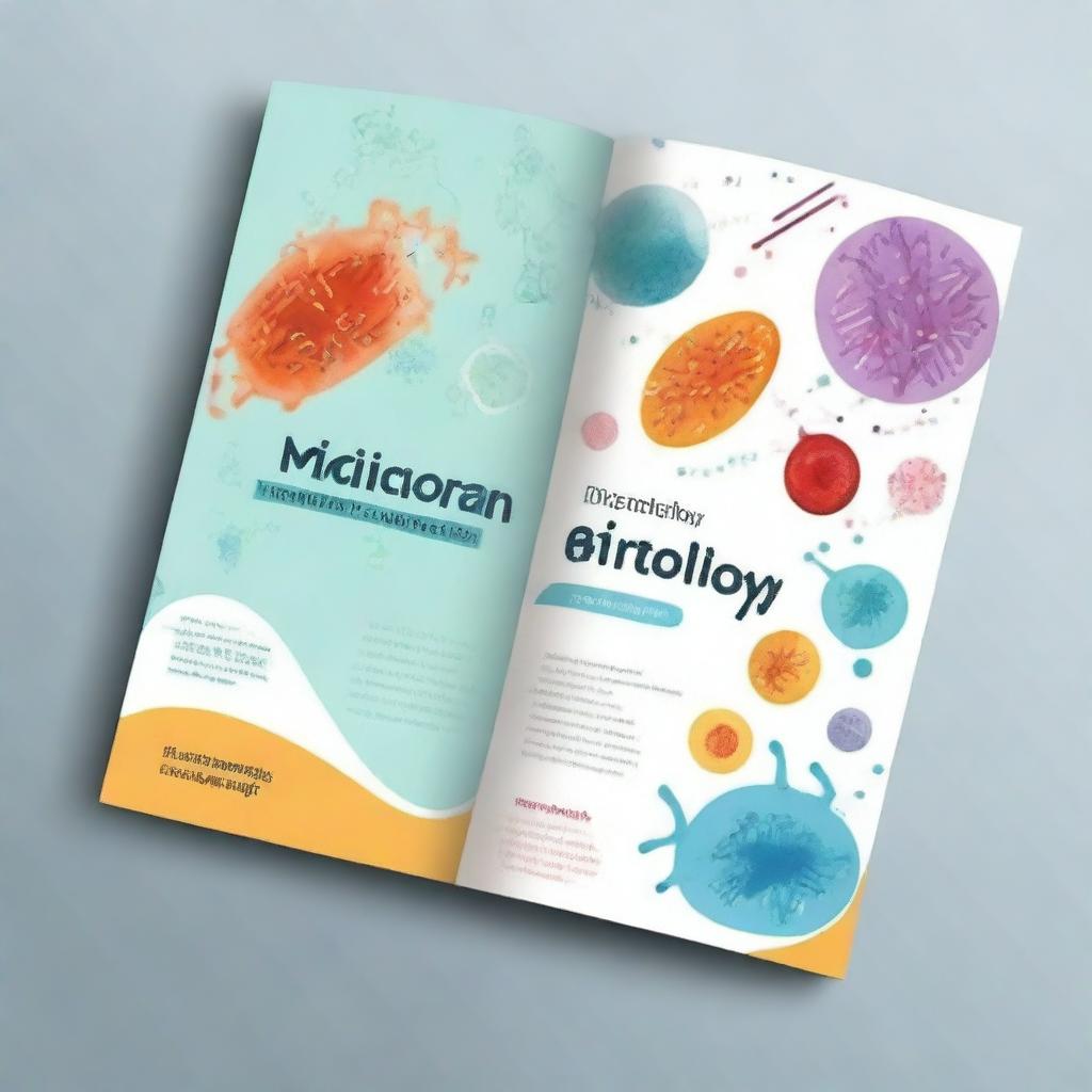 Create a cover page for a microbiology project