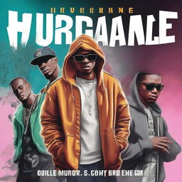 Create a book cover for 'Hurricane Money,' an urban hip-hop drama set in Miami, Florida