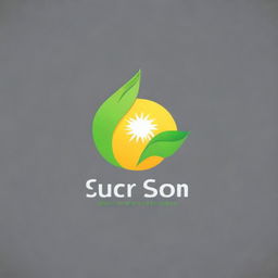 Create a high-definition logo for a solar company