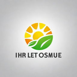 Create a high-definition logo for a solar company