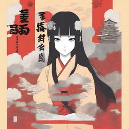 A captivating book cover featuring Kaguya Otsutsuki from Naruto in the background, with the title '从火影开始的降临之旅' prominently displayed