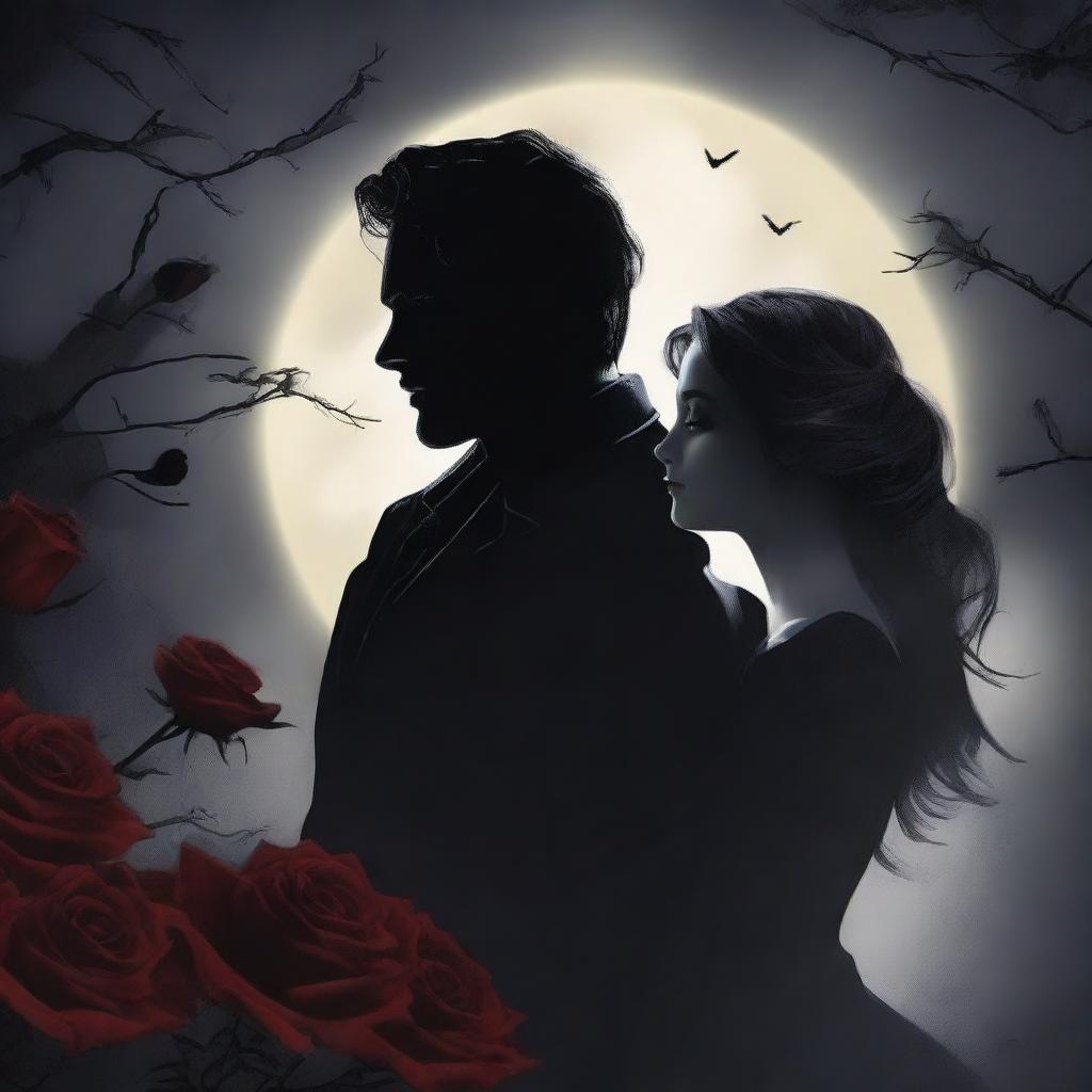 Create a book cover for a dark romance novel