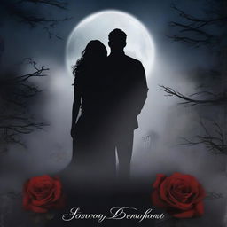 Create a book cover for a dark romance novel