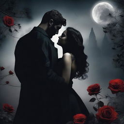 Create a book cover for a dark romance novel