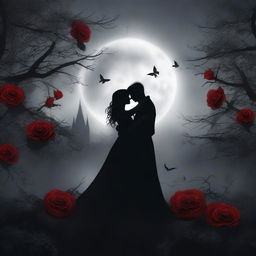 Create a book cover for a dark romance novel