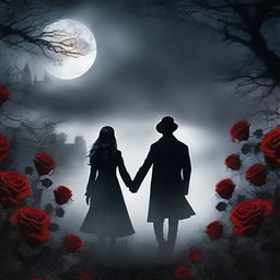 Create a book cover for a dark romance novel