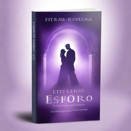 Create a book cover featuring a magical portal with a glowing female and male figure