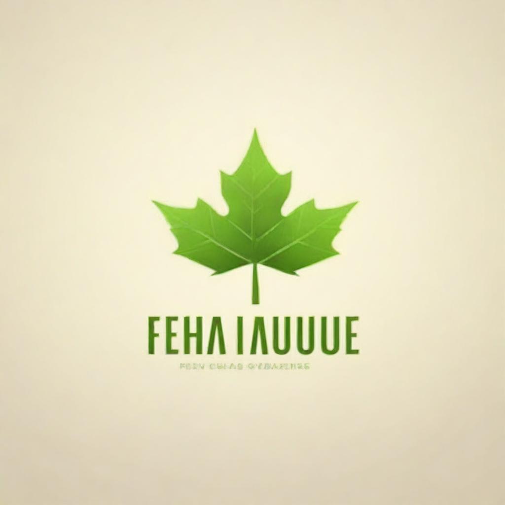 Design a logo for a solar company featuring a photorealistic, highly detailed maple leaf