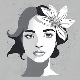 Create an image featuring a lady's face