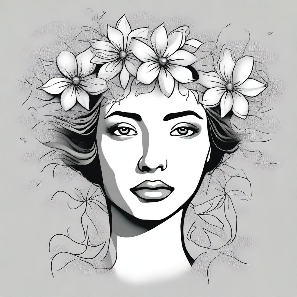 Create an image of a lady's face