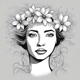 Create an image of a lady's face