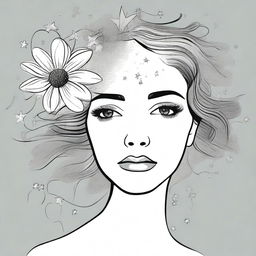 Create an image of a lady's face