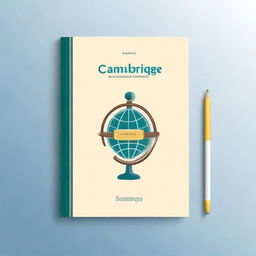 Create a book cover for an English language learning book titled 'Cambridge B2'