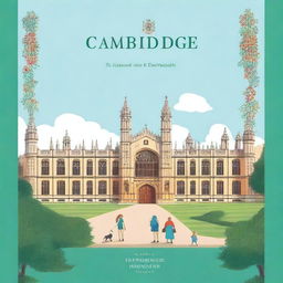 Create a book cover for an English language learning book titled 'Cambridge B2'