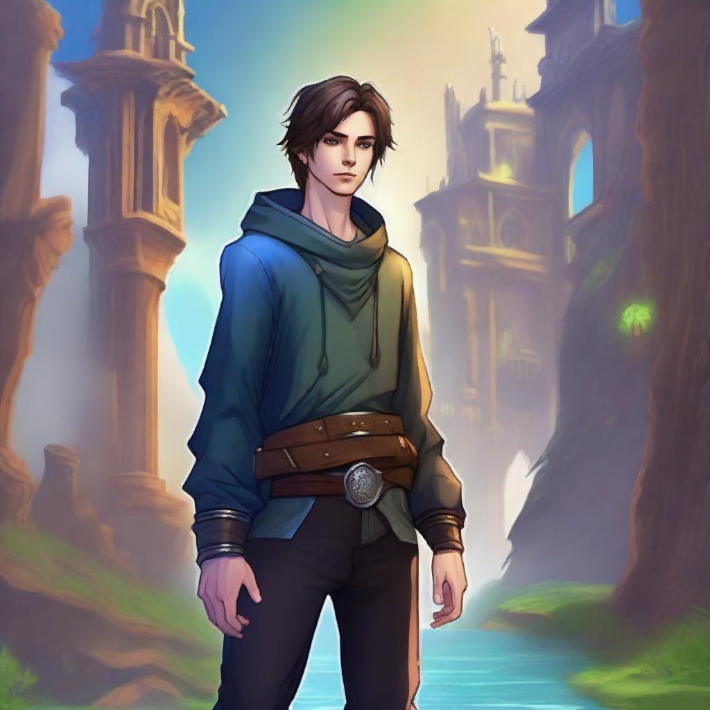 A young man who was drawn by his deceased friend into the world of MMORPG games