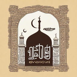 Create a religious-themed image with the text 'Mutabaah Tahfidz'