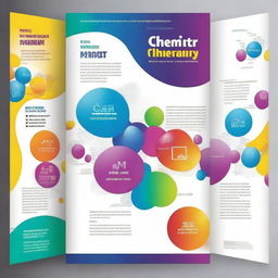 Create a front and back cover for a 12th-grade Chemistry study book titled 'Chemistry MHT-CET'