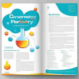 Create a front and back cover for a 12th-grade Chemistry study book titled 'Chemistry MHT-CET'