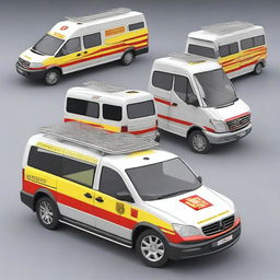 Create a detailed design for a German Notarzt Einsatzfahrzeug (emergency doctor's vehicle)