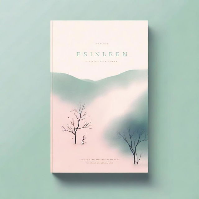 A book cover design with the theme of 'silent in longing'