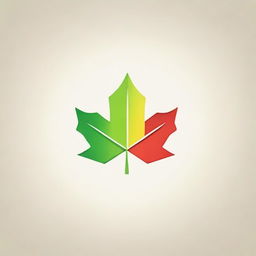 Create a logo for a solar company featuring a photorealistic, highly detailed maple leaf