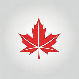 Create a logo for a solar company featuring a photorealistic, highly detailed maple leaf