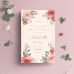 Create a romantic aesthetic book cover for a book titled 'Lovingly Yours, The Gentleman I Adore'