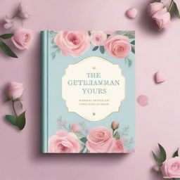 Create a romantic aesthetic book cover for a book titled 'Lovingly Yours, The Gentleman I Adore'