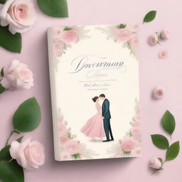 Create a realistic, romantic aesthetic book cover for a book titled 'Lovingly Yours, The Gentleman I Adore'