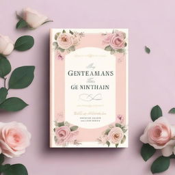 Create a realistic, romantic aesthetic book cover for a book titled 'Lovingly Yours, The Gentleman I Adore'