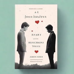 A book cover for a real-life story about the author's first heartbreak, involving two guys