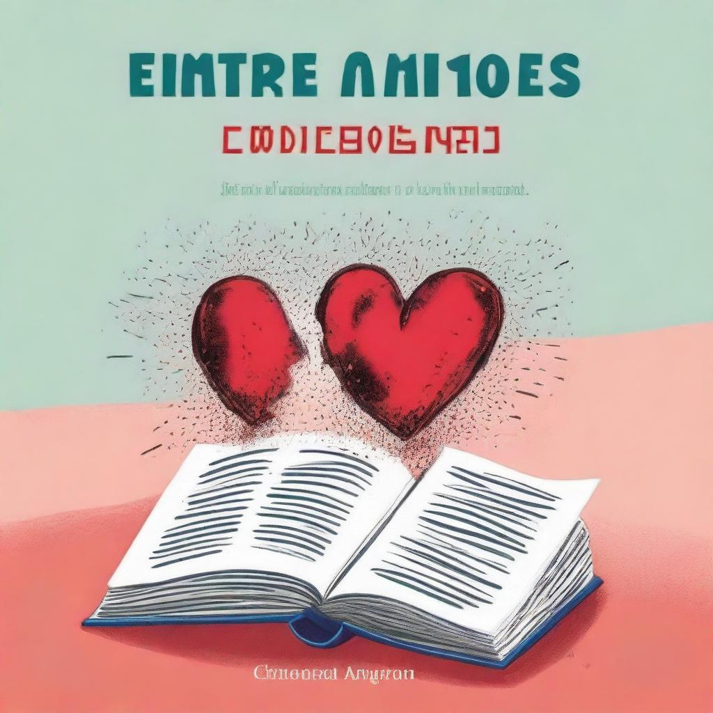 A book cover for a real-life story titled 'Entre Amores e Desilusões: Confissões de um Coração Inexperiente,' which translates to 'Between Loves and Disappointments: Confessions of an Inexperienced Heart