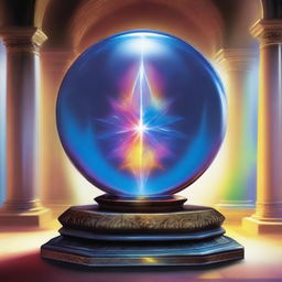 Shadowcatcher approached a large crystal sphere placed on a pedestal in the center of the hall