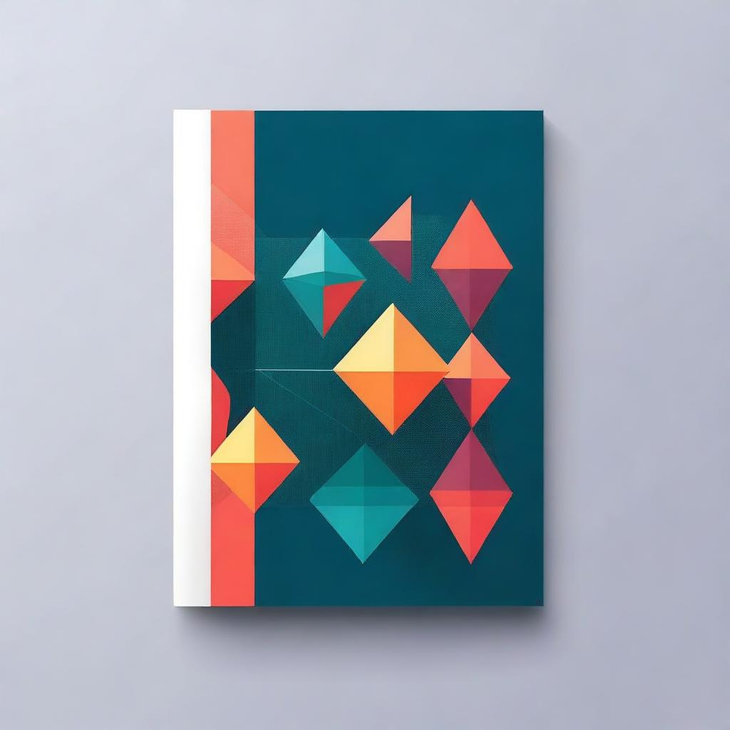 A book cover design for a mathematics book without any text