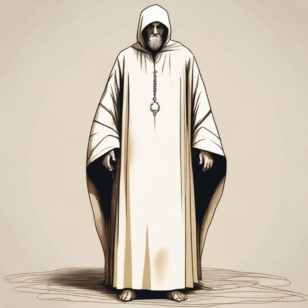 A detailed illustration of Abu Ghy'sa Ni'mee al-Yamriyahi, a male human wizard