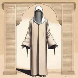 A detailed illustration of Abu Ghy'sa Ni'mee al-Yamriyahi, a male human wizard