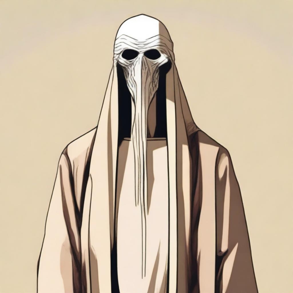 A detailed illustration of Abu Ghy'sa Ni'mee al-Yamriyahi, a male human wizard