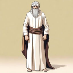 A detailed illustration of Abu Ghy'sa Ni'mee al-Yamriyahi, a male human wizard