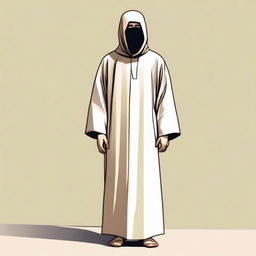 A detailed illustration of Abu Ghy'sa Ni'mee al-Yamriyahi, a male human