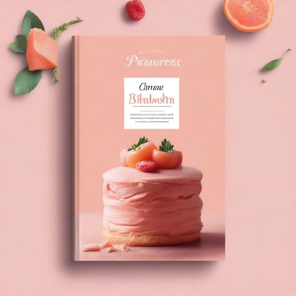 Create a cover for a pastry and cake-making tutorial booklet